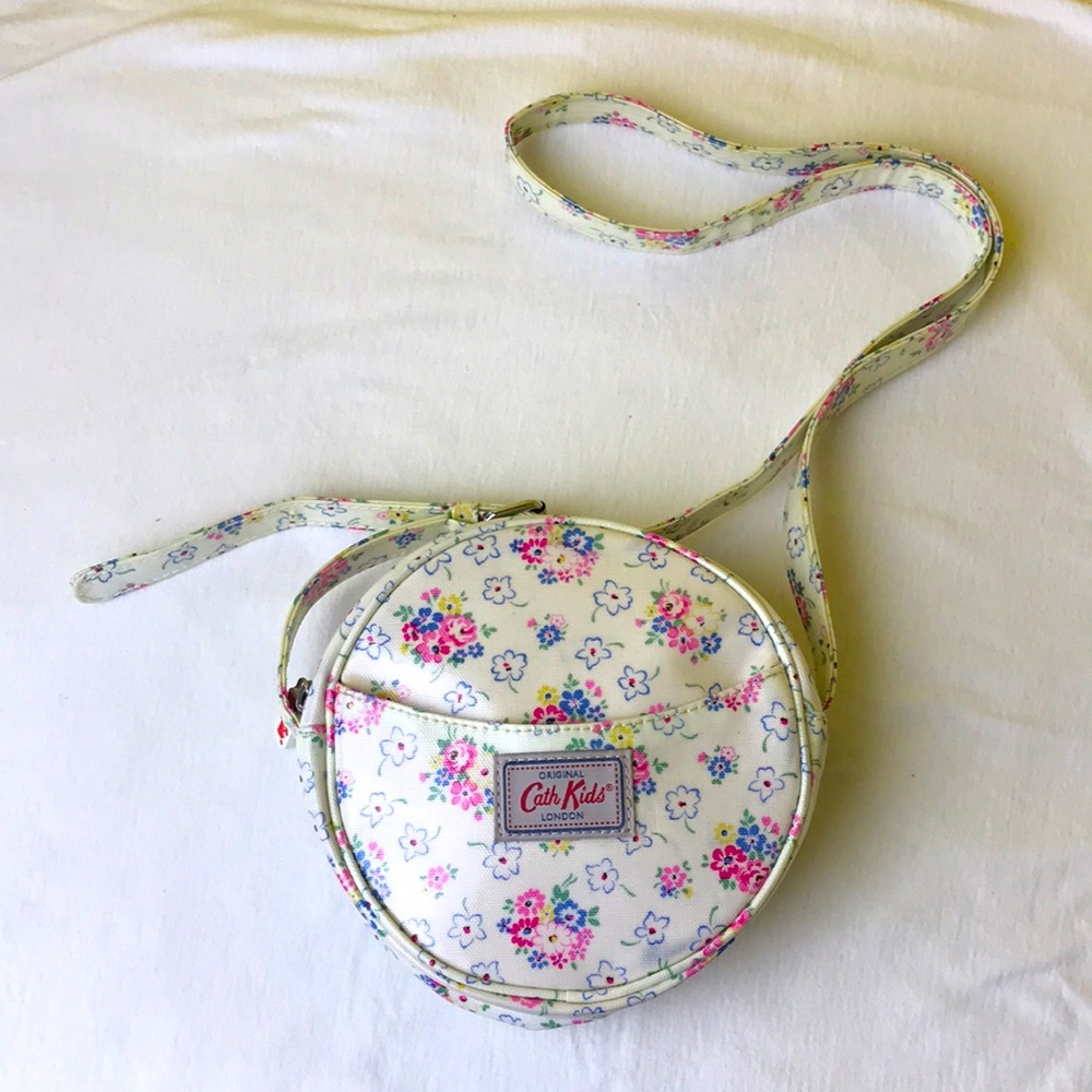 Cath kidston floral kids / girls cross body round  bag NWOT